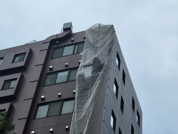 Oビル様の外壁の部分補修工事