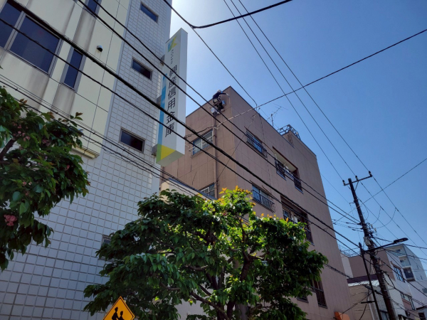 Kビル様東面外壁工事（ロープアクセス工法）